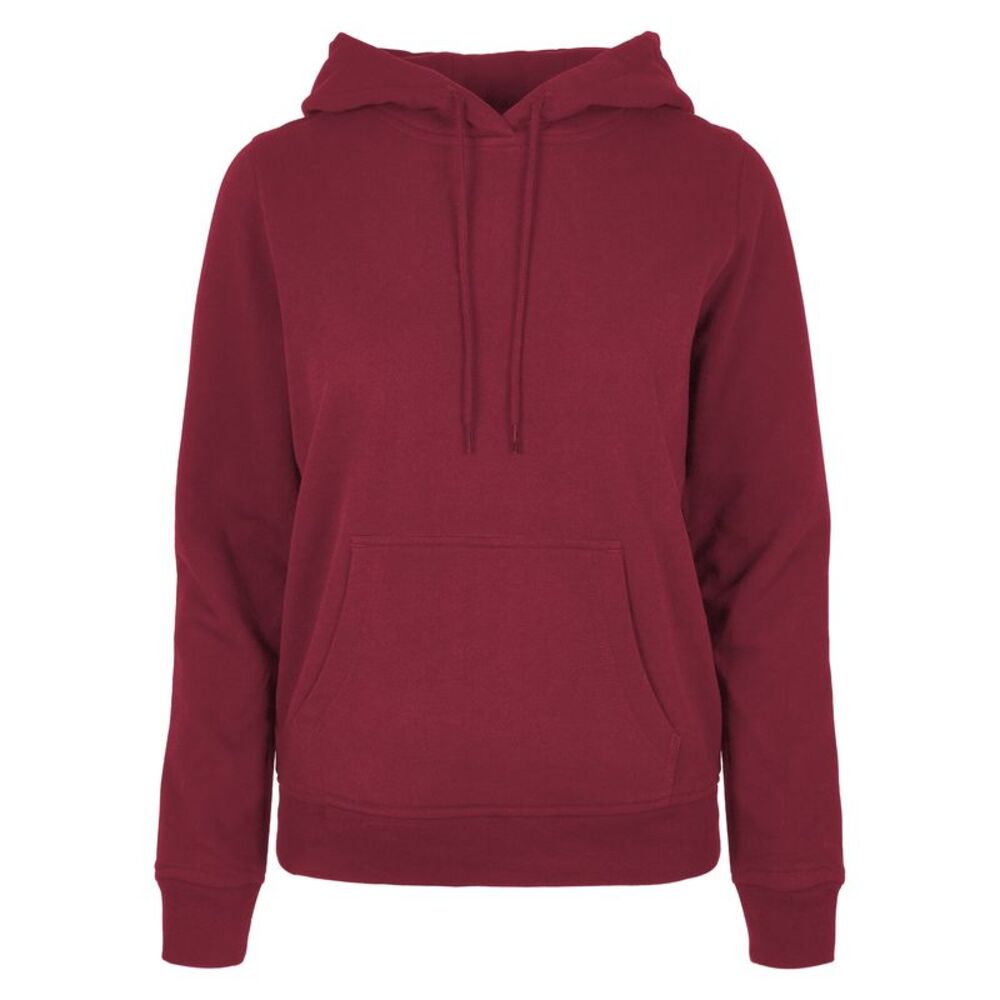 Build Your Brand Womens/Ladies Basic Hoodie / Burgundy